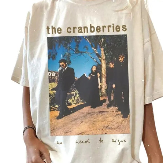 The Cranberries Rock Band T-Shirt No Need To Argue 90S Tour Unisex  T-Shirts, Retro Movie Tee Hoodie, Sweatshirt