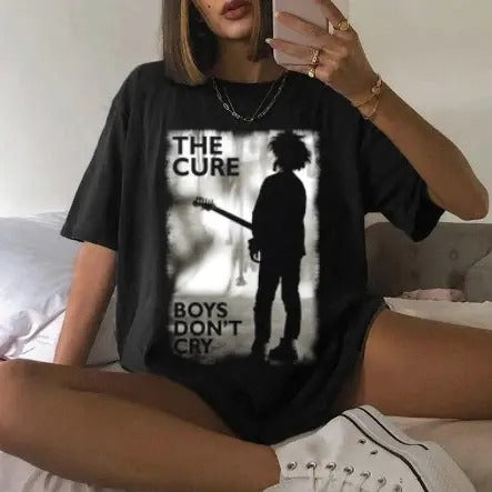 The Cure T Shirt Boy's Don't Cry Classic Rock Band Cotton Tshirt Hoodie, Sweatshirt | WearSparks.com