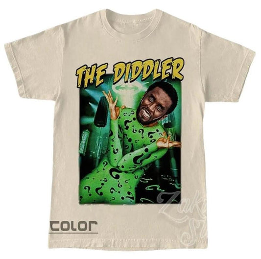 The Diddler Ironic Shirt, Sean Diddy Combs T-shirt | Funny T-shirt, P Diddy Goes to Prison Funny unisex Shirt, Crew Neck...