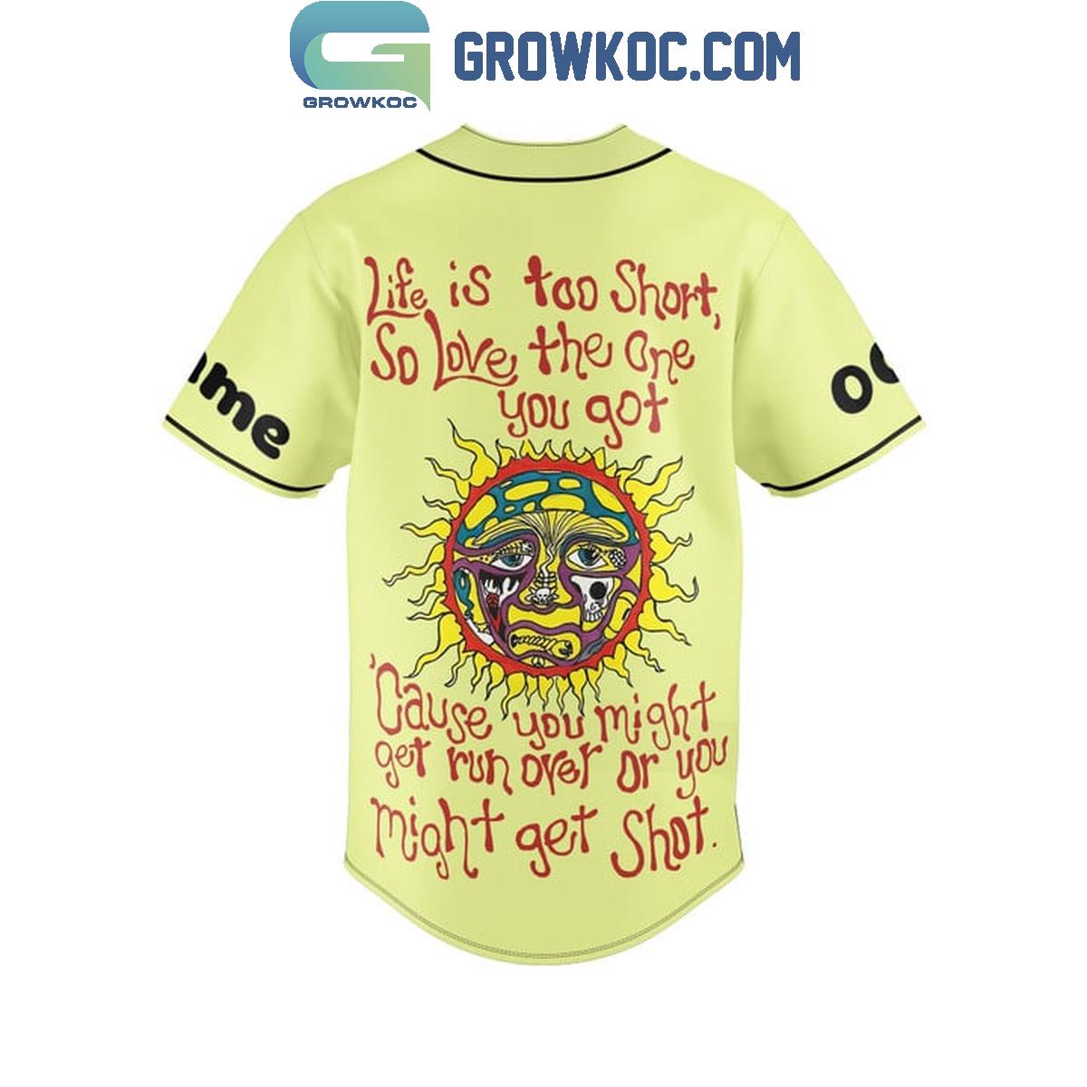 The Dirty Heads Life Is Too Short Personalized Baseball Jersey