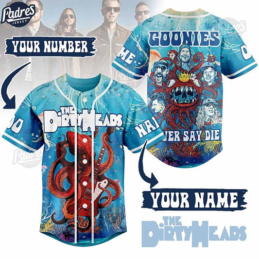 The Dirty Heads Rock Band Custom Baseball Jersey - Padres Jersey Oasis: Elevate Your Baseball Style Game... (Image 1)