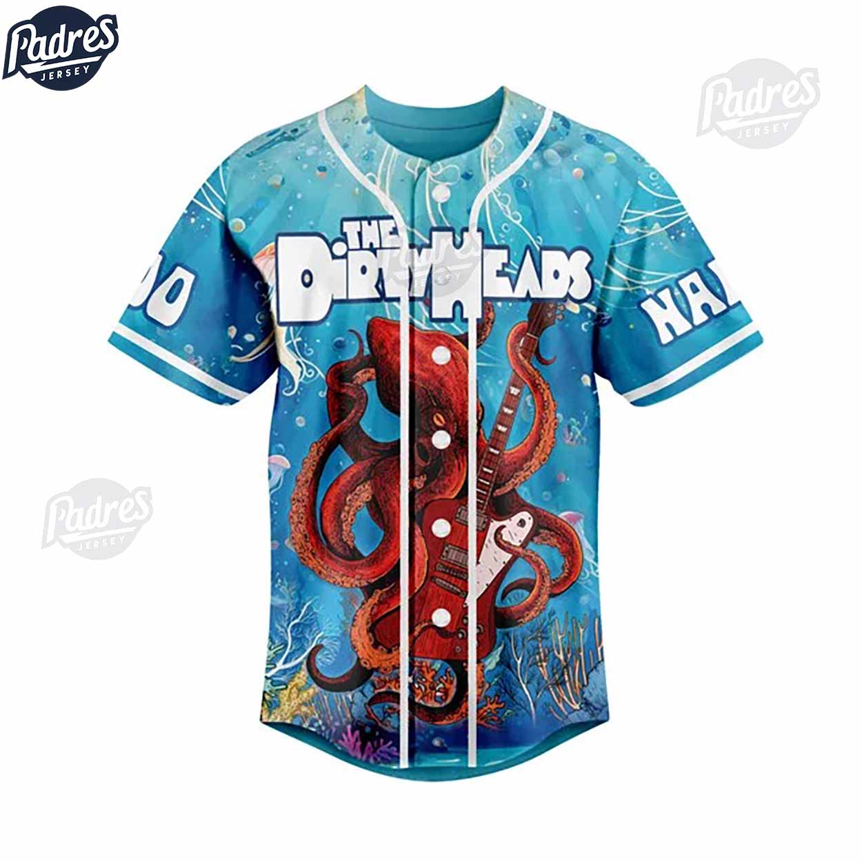 The Dirty Heads Rock Band Custom Baseball Jersey - Padres Jersey Oasis: Elevate Your Baseball Style Game... (Image 2)