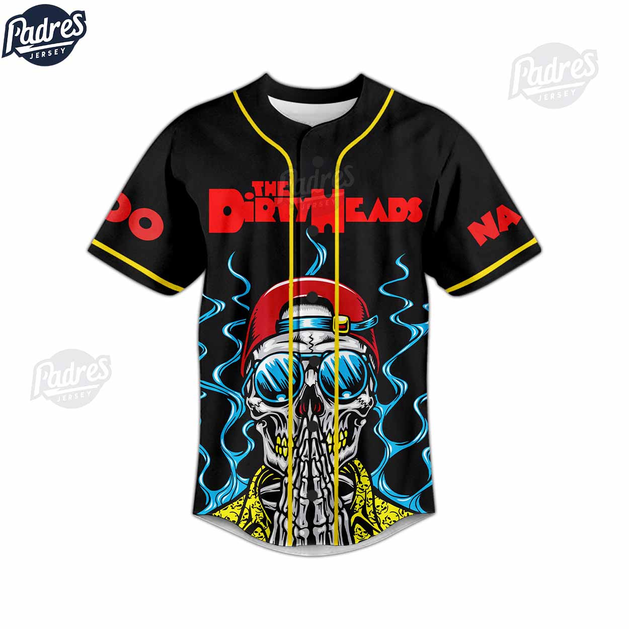 The Dirty Heads Vacation Custom Baseball Jersey - Padres Jersey Oasis: Elevate Your Baseball Style Game... (Image 3)