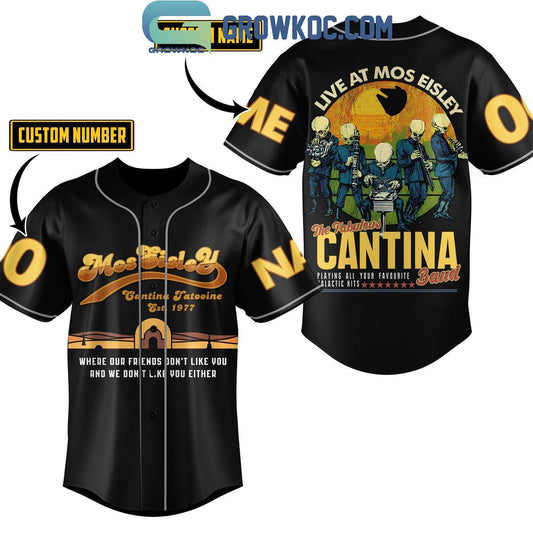 The Fabulous Cantina Band Live At Mos Eisley Personalized Baseball Jersey