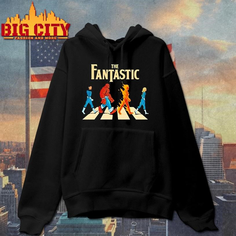 The Fantastic Four Superhero Team Walking Shirt