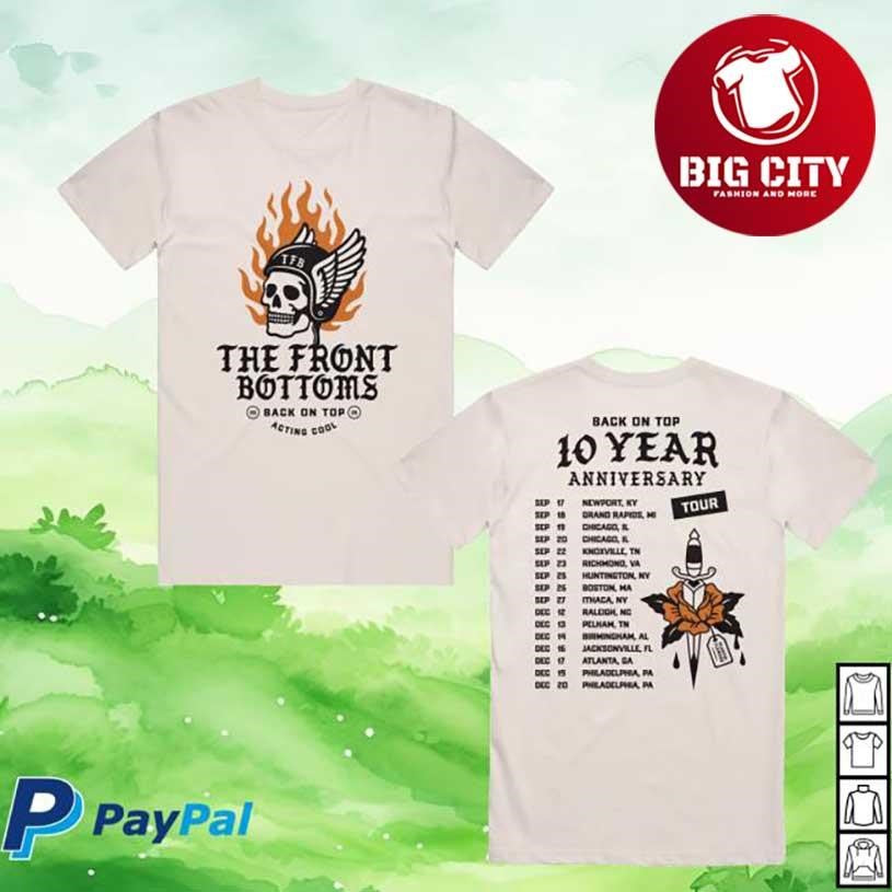 The Front Bottoms Shop Moto Tour Two Sided Shirt