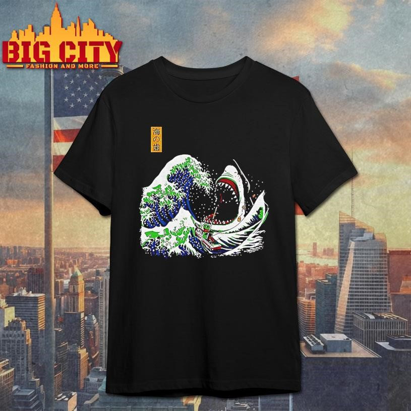 The Great Wave Ukiyoe Shark Vintage Shirt