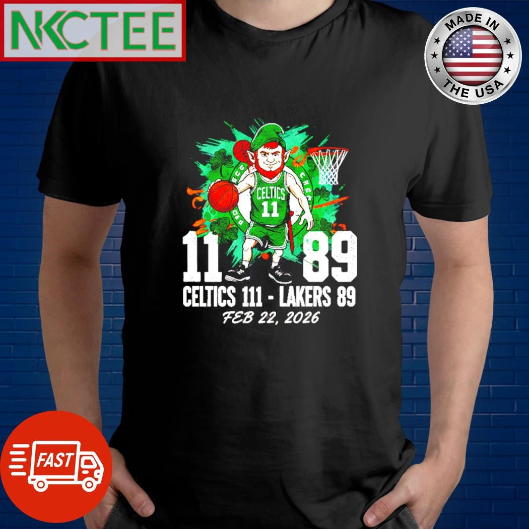 The Green Dominance Celtics 111-89 Lakers – Feb 22 Commemorative Tee