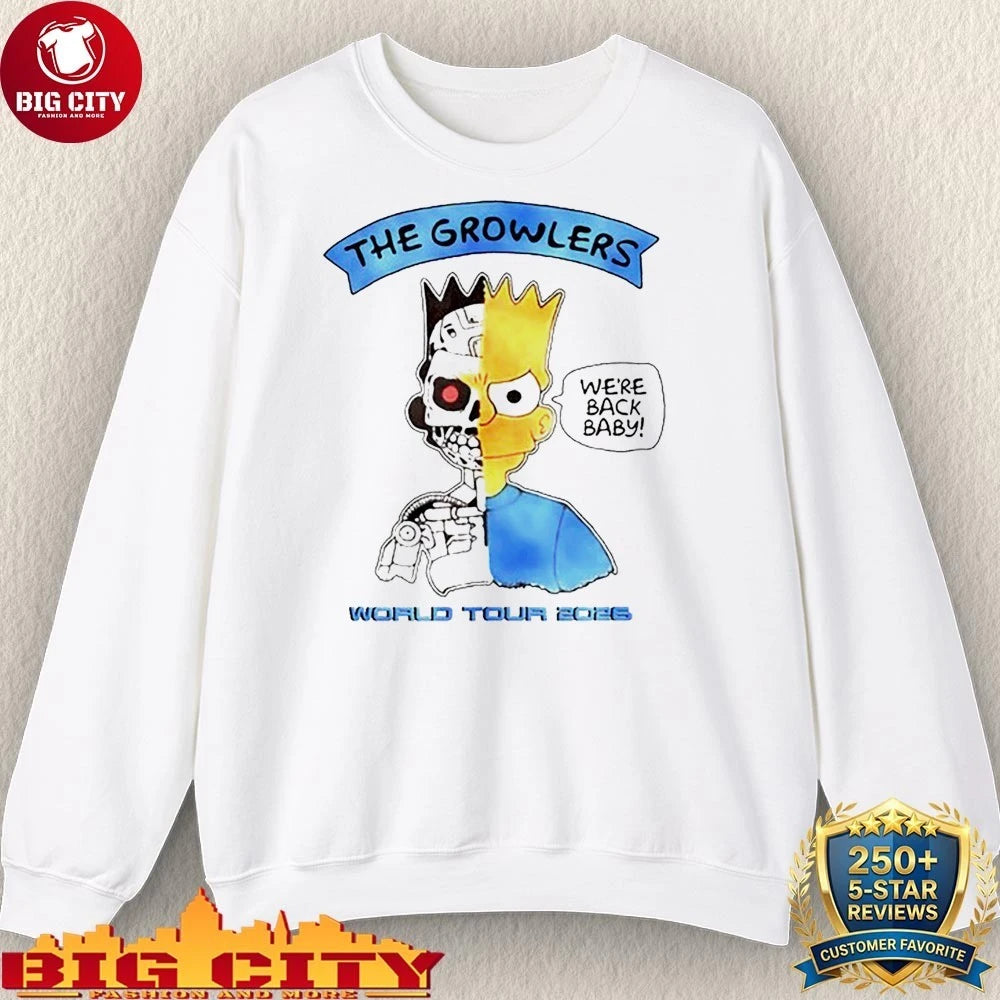 The Growlers World Tour 2026 We’re Back, Baby shirt