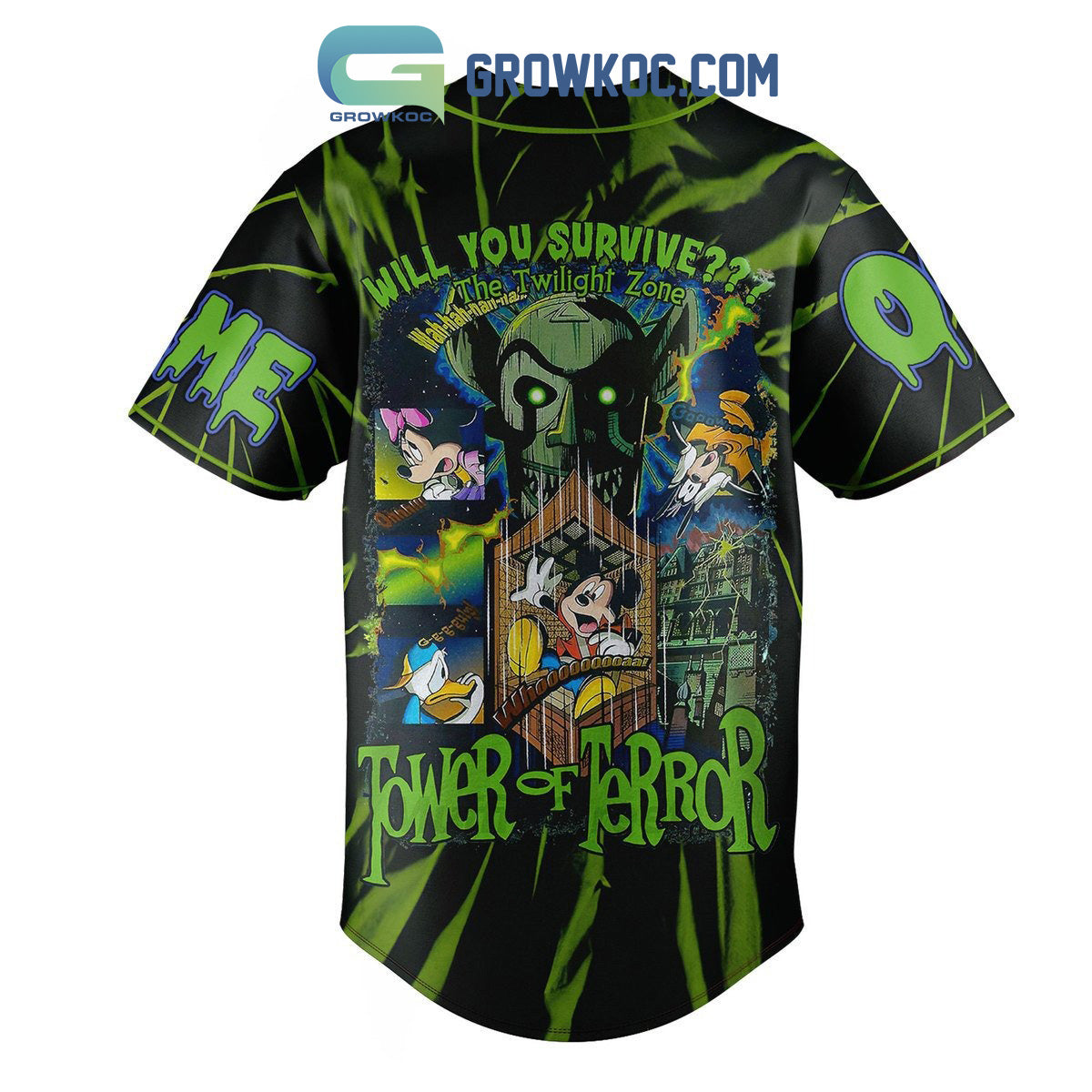 The Hollywood Tower Hotel Drop In’s Welcome Personalized Baseball Jersey
