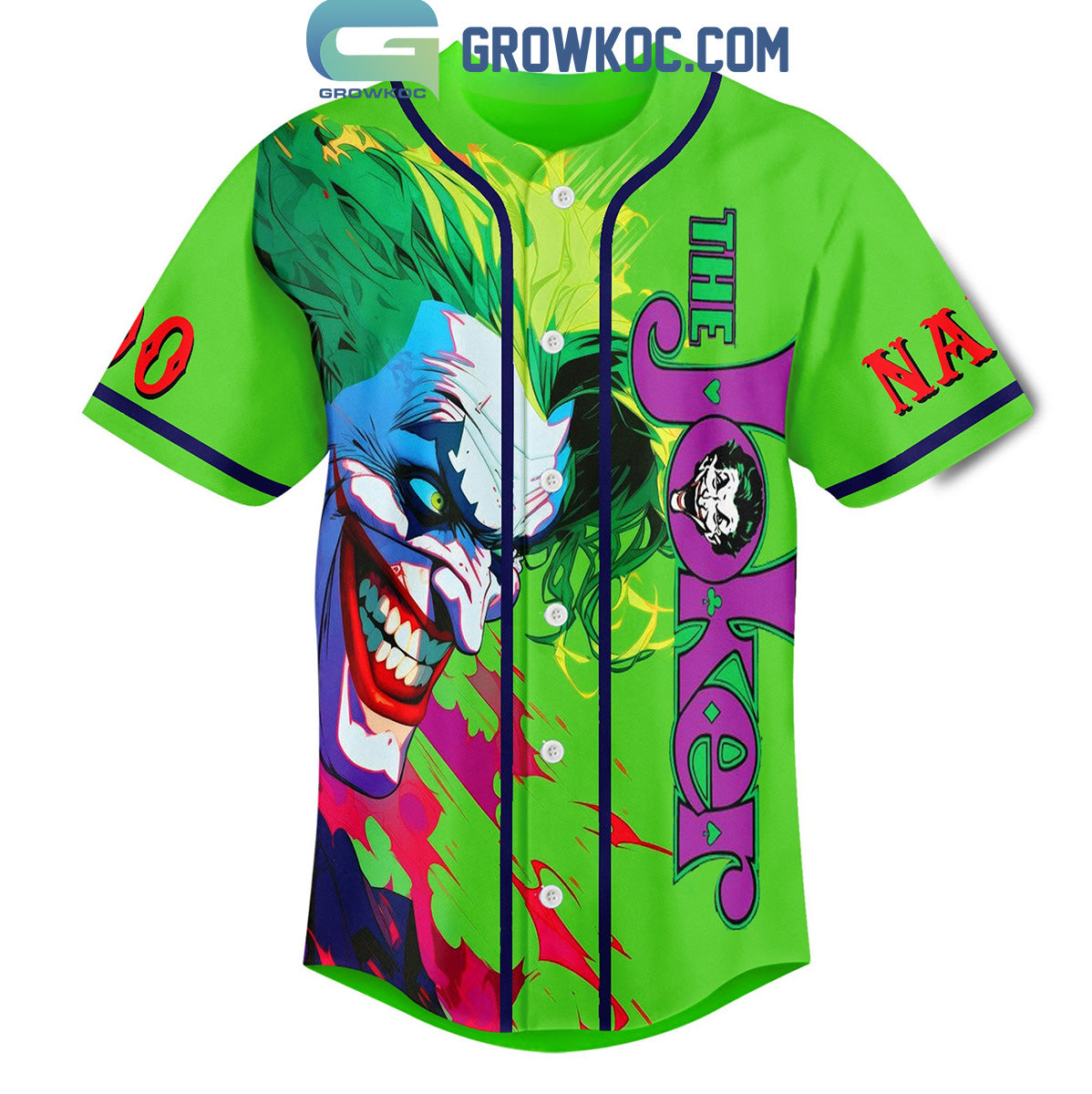 The Joker Why So Serious Green Version Personalized Baseball Jersey