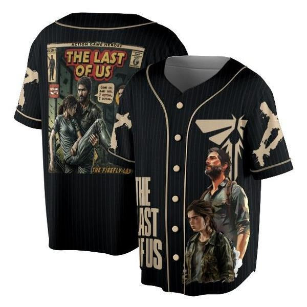 The Last Of Us Comics Baseball Jersey, Vintage The Last Of Us Jersey, Ellie And Joel T-Shirts, Hoodie, Sweatshirt