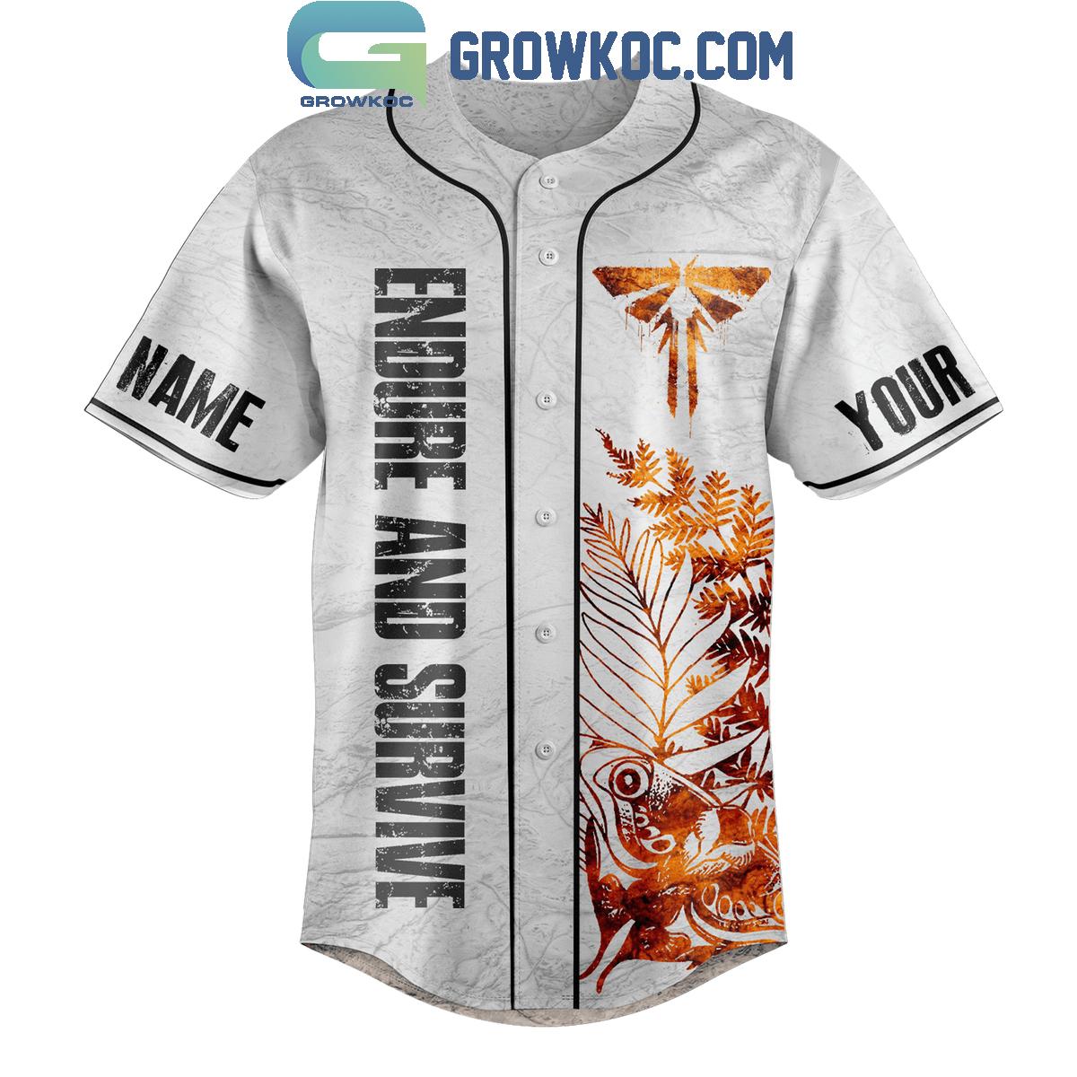 The Last Of Us Endure And Survive Personalized Baseball Jersey
