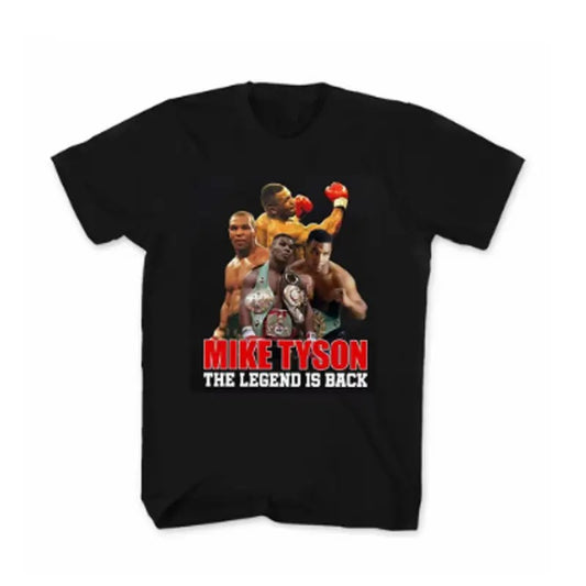 The Legend Is Back. Unique Design Boxing Champion Mike Tyson T-Shirt. Summer Cotton Short Sleeve O-Neck Mens T Shirt New...