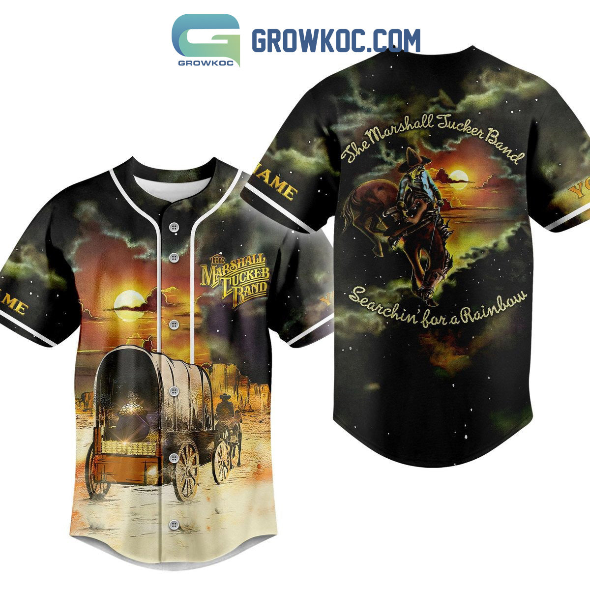 The Marshall Tucker Band Searchin For A Rainbow Personalized Baseball Jersey