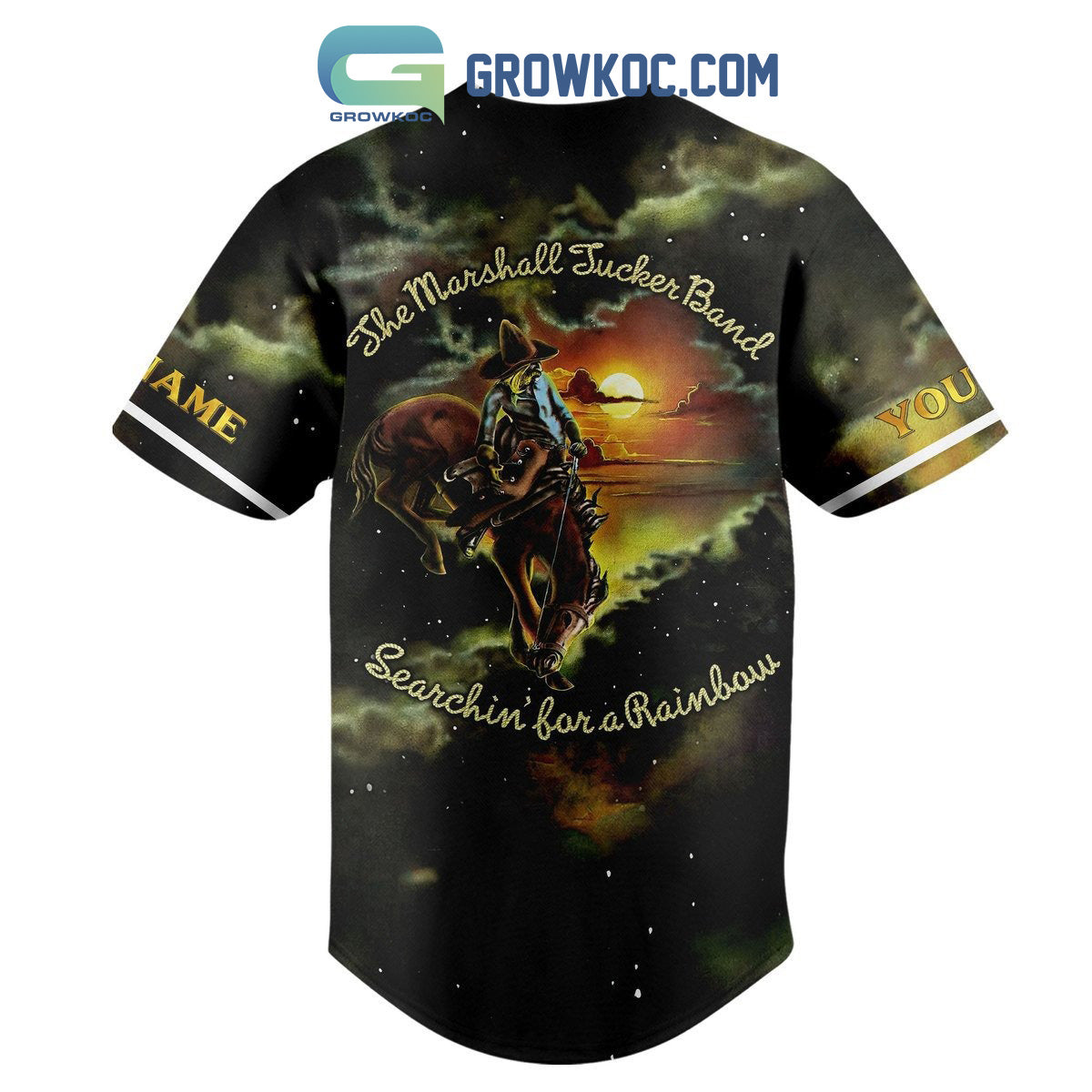 The Marshall Tucker Band Searchin For A Rainbow Personalized Baseball Jersey