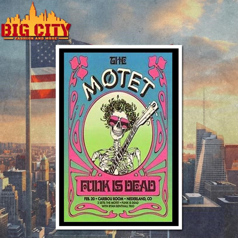 The Motet February 20 2026 Nederland, Co Skeleton Shirt