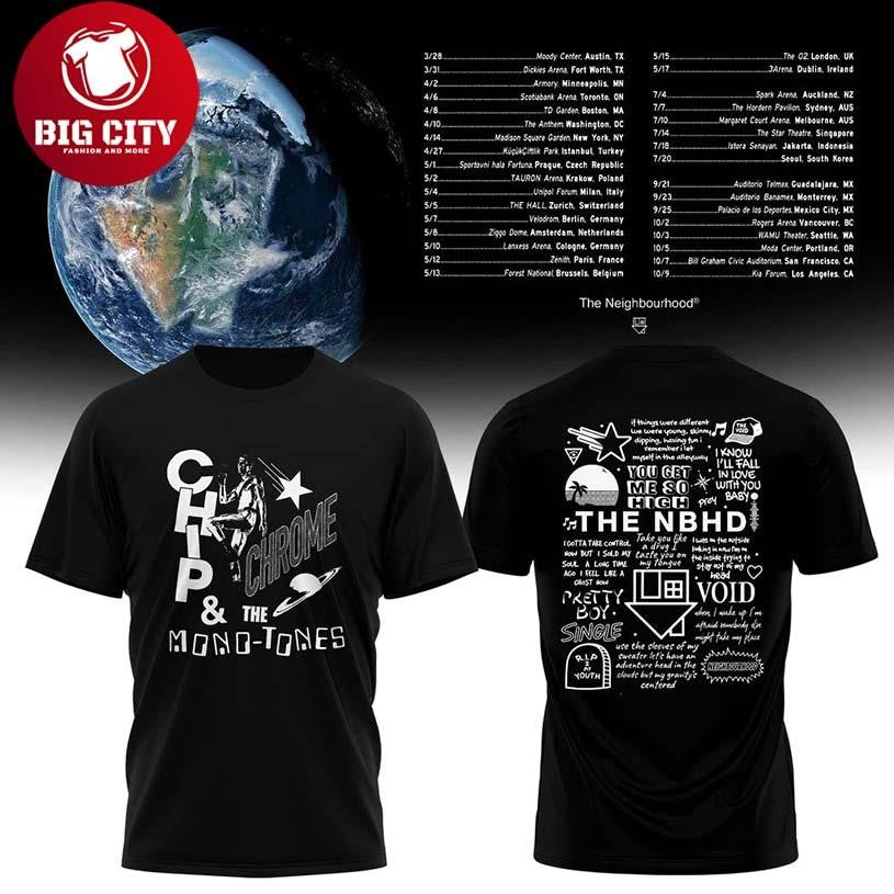 The Neighbourhood 2026 Tour Two Sided Shirt