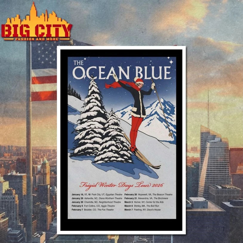 The Ocean Blue Frigid Winter Days 2026 Shows Poster shirt