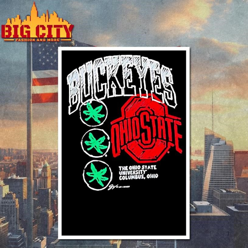 The Ohio State University Of A Kind Buckeyes Sketch Shirt