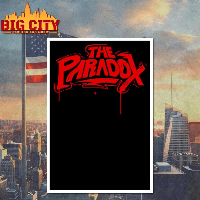 The Paradox Black Spray Paint Shirt
