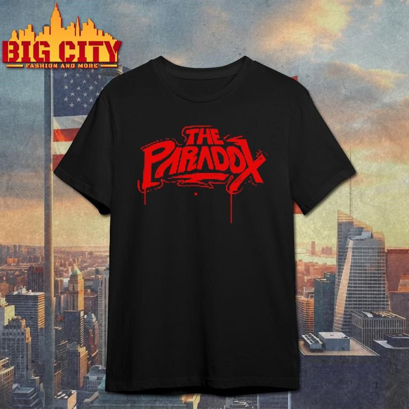 The Paradox Black Spray Paint Shirt