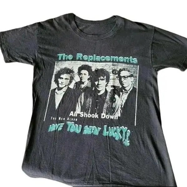 The Replacements Band Basic Black 1991 Tour Cotton T-Shirt Hoodie, Sweatshirt | WearSparks.com