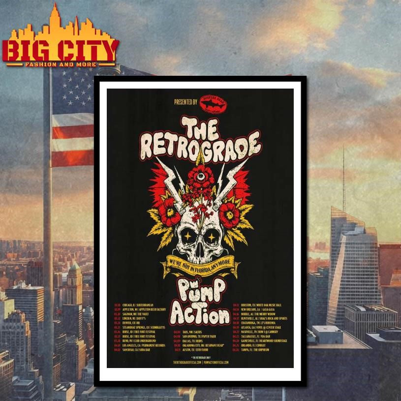 The Retrograde We’re Not In Florida Anymore Tour 2026 Poster Shirt