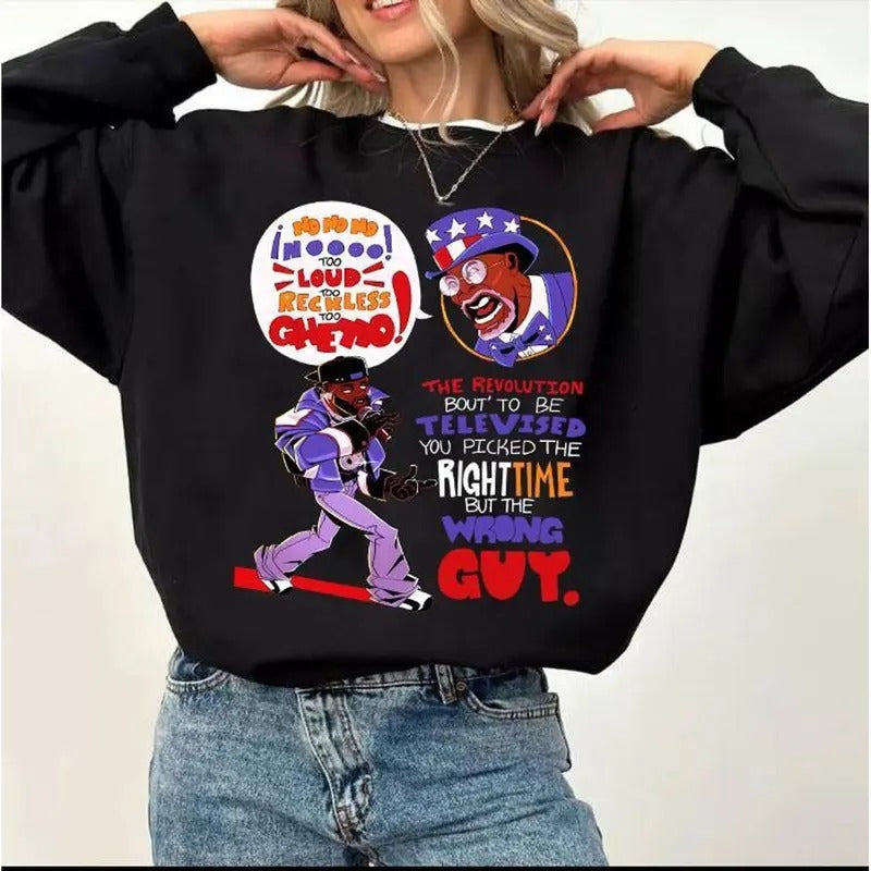 The Revolution Bout' To Be Televised You Picked The Righttime But The Wrong Guy Shirt, Say Drake Tee Sweatshirt, Unisex...