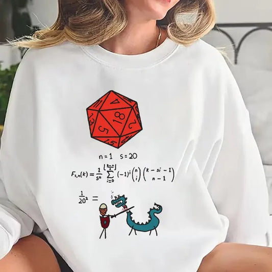 The Science of 20 Sided Dice DnD D20 T Shirt Sweatshirt Hoodie, Meme Gift, Funny Vintage Style Unisex Gamer Cult Movie...