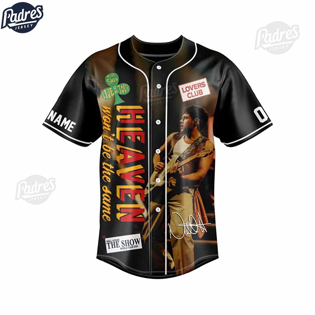 The Show Live On Tour Niall Horan Custom Baseball Jersey Fan Club - Padres Jersey Oasis: Elevate Your Baseball... (Image 2)