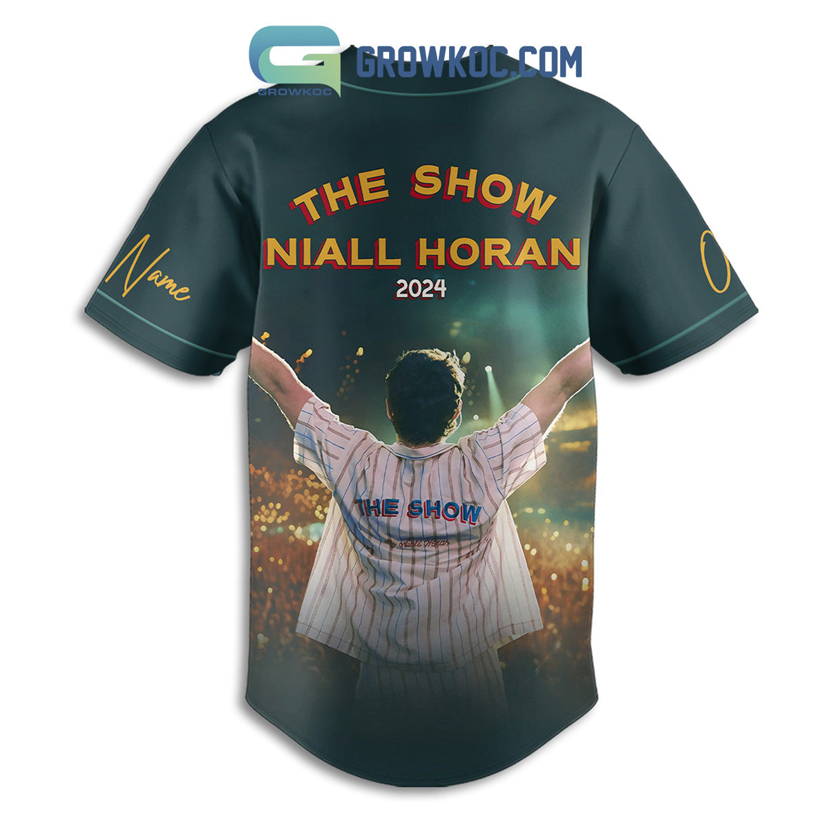 The Show Tour 2024 Niall Horan Fan Green Version Personalized Baseball Jersey