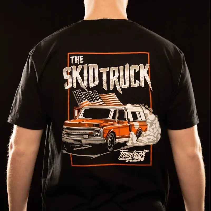 The Skid Truck - T-shirt vintage  shirts Crewneck Cotton Hoodie, Sweatshirt | WearSparks.com
