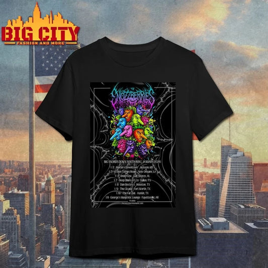 The Snozzberries Big Snords Down South Run January 2026 Tour Poster shirt