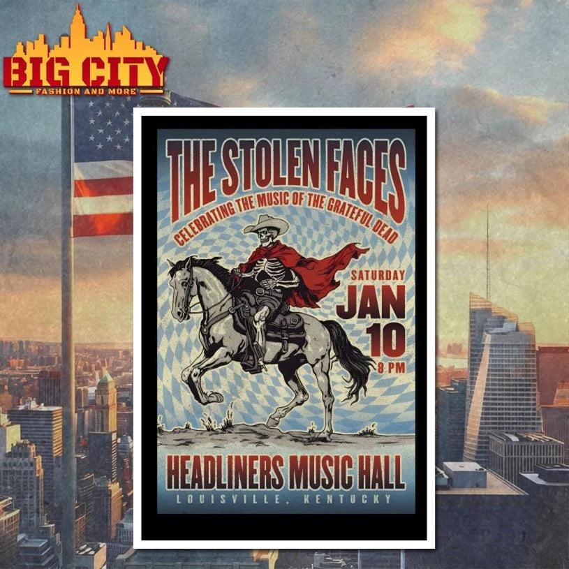 The Stolen Faces Jan 10 2026 Headliners Music Hall Louisville KY Poster shirt