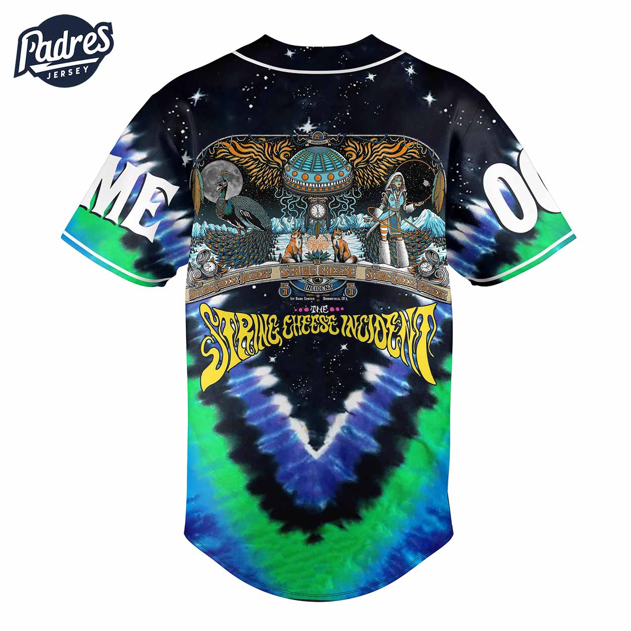 The String Cheese Incident Band Baseball Jersey Outfit - Padres Jersey Oasis: Elevate Your Baseball Style Game... (Image 3)
