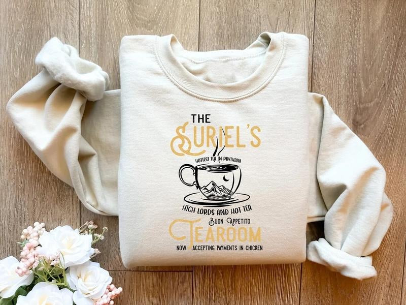 The Suriel's Tearoom Sweatshirt, Mystical Book Hoodie, ACOTAR Women's Sweatshirt, Book Fandom Shirt, Book Aesthetic...