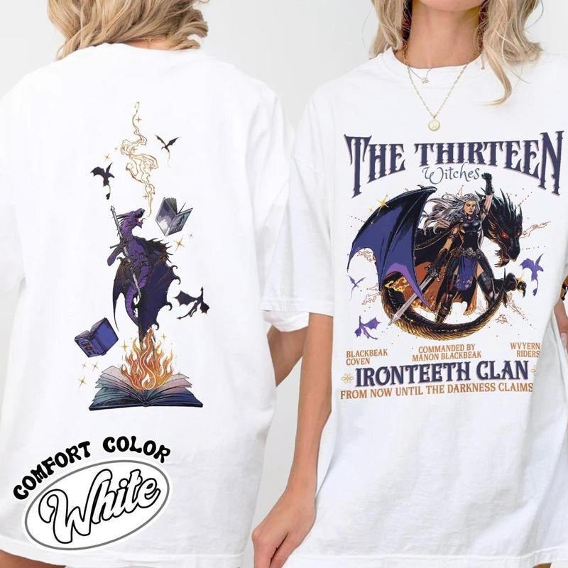 The Thirteen T-shirt,Manon Blackbeak Ironteeth Shirt,Darkness Claims Us Shirt,Tog Shirt,Manon Blackbeak Shirt, SJM Merch...