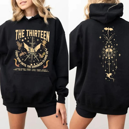 The Thirteen Throne Of Glass 2 Sides Tshirt, From Now Until The Darkness Claims Us Shirt, We Are The Thirteen Shirt Top ,...