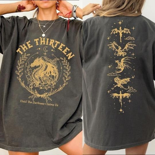The Thirteen Throne Of Glass Comfort Colors Shirt, Two-Sided Printed Shirt , From Now Until The Darkness Claims Us L156...