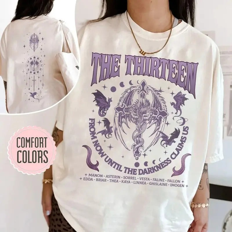The Thirteen Throne Of Glass Shirt,From Now Until The Darkness Claims Us Womenswear Tee, SJM Merch, We Are The Thirteen...
