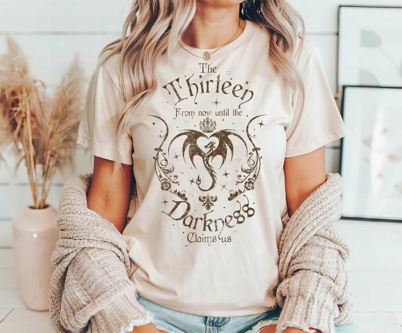 The Thirteen Throne Of Glass T-shirt, We Are The Thirteen, Bookworm Gift, From Now Until The Darkness Claims Us Shirt ,...