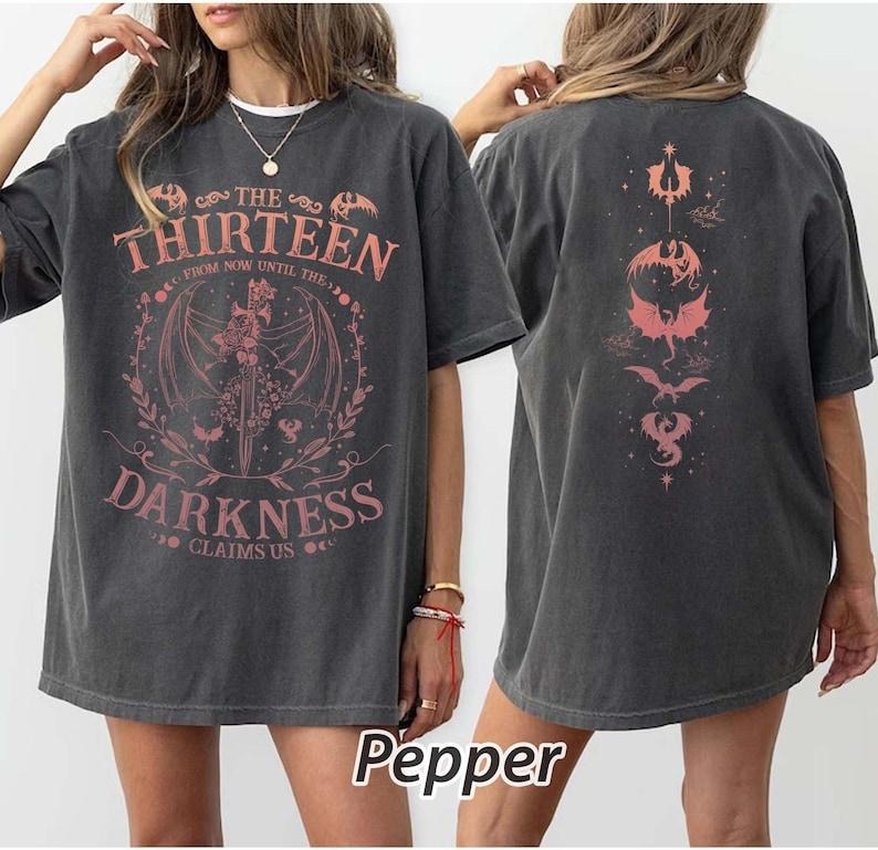 The Thirteen Throne Of Glass TShirt, From Now Until The Darkness Claims Us Shirt, Sjm Merch, We Are The Thirteen, Bookish...