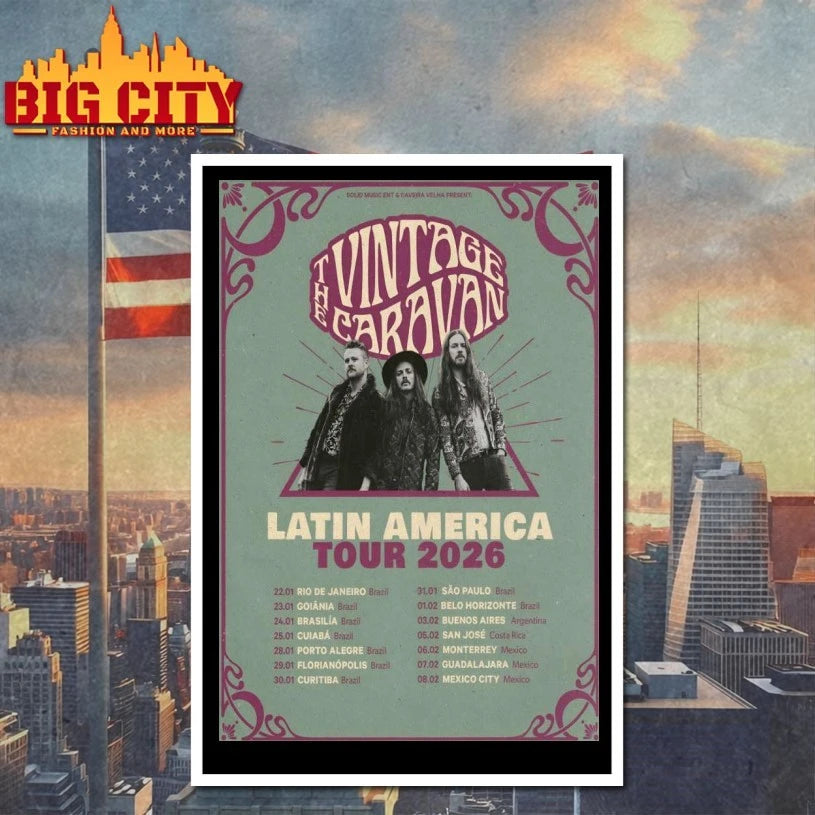 The Vintage Caravan Latin America Tour 2026 Poster shirt