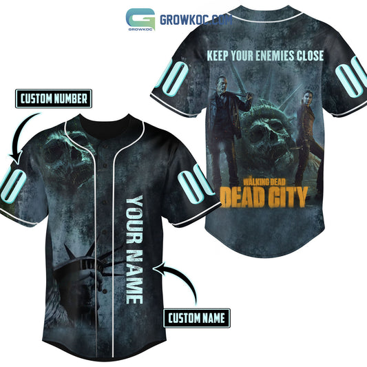 The Walking Dead City Keep Your Enemies Close Personalized Baseball Jersey