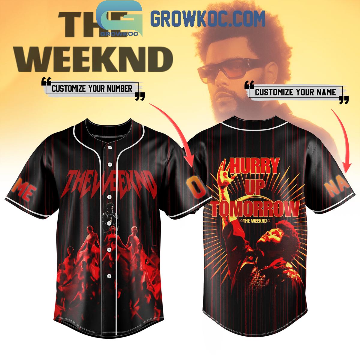 The Weeknd Hurry Up Tomorrow Personalized Baseball Jersey