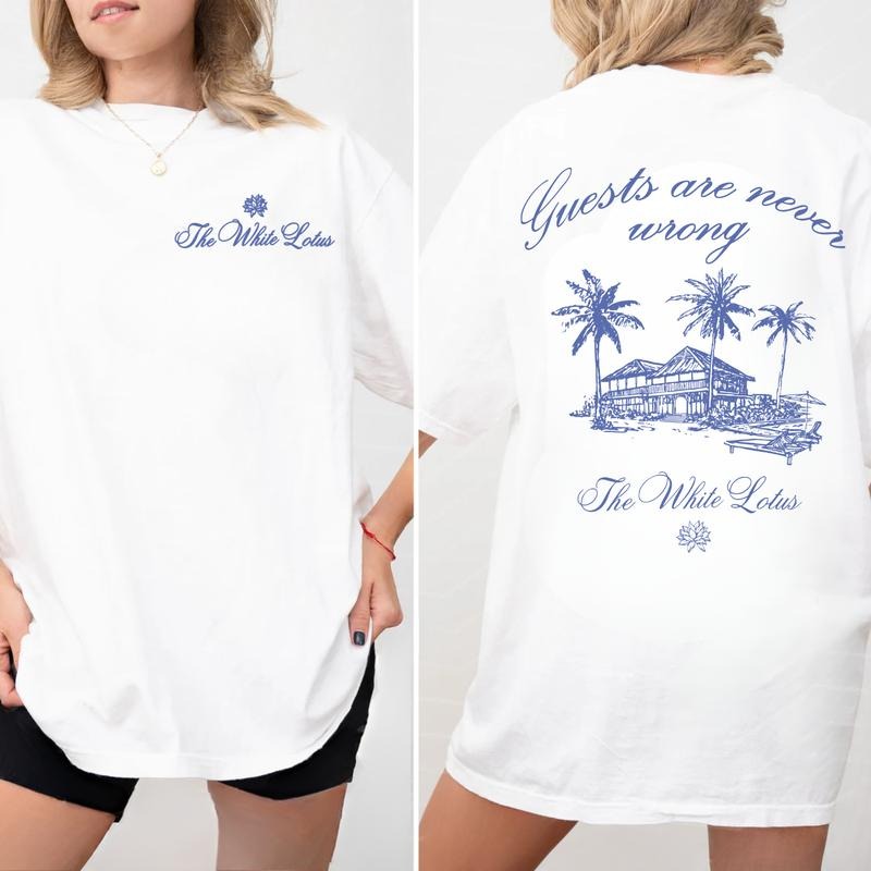 The White Lotus - Guests Are Never Wrong Graphic 2 Sides T-Shirt, Unisex White Lotus Sweatshirt, TV Show Hoodie, Gift...