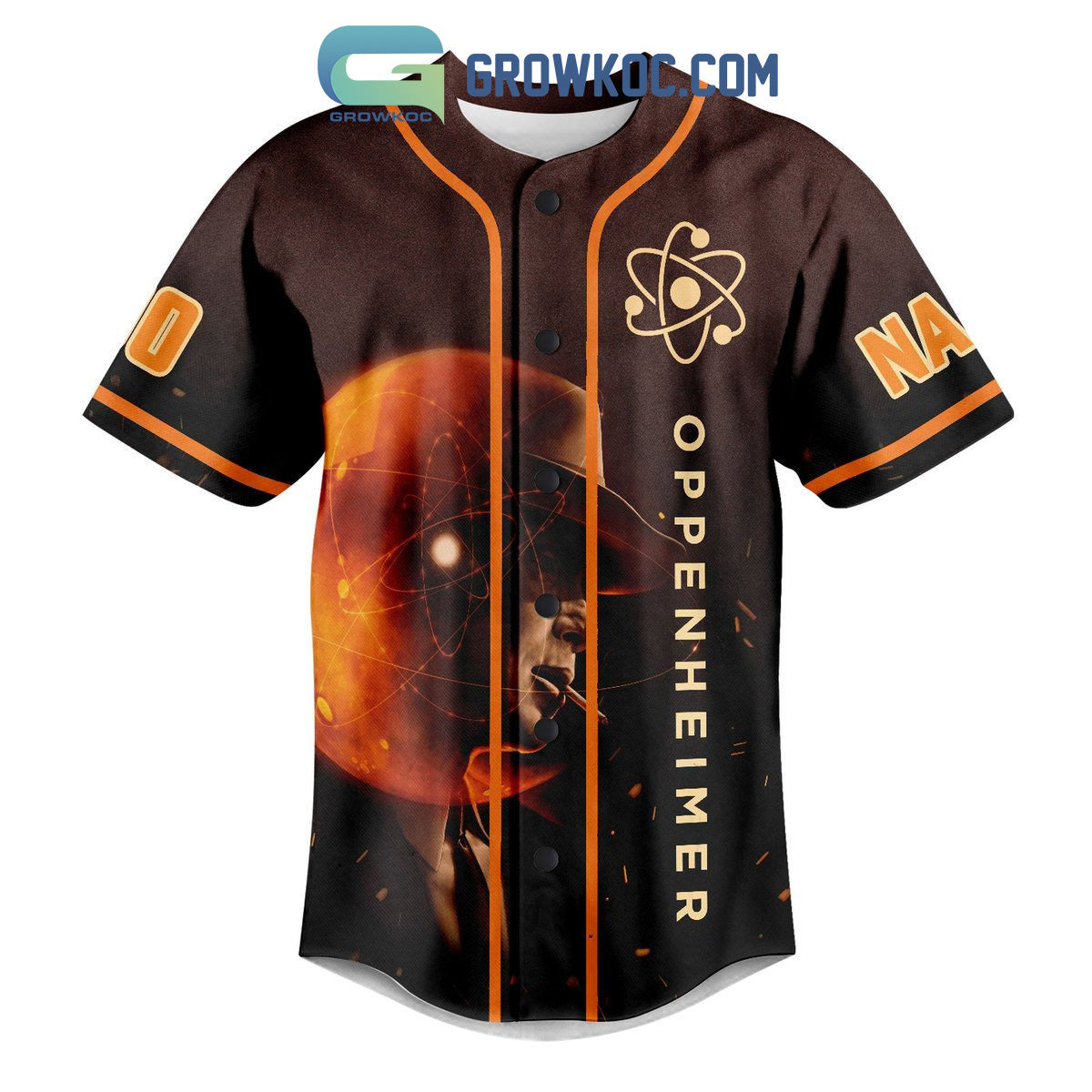 The World Forever Changes A Film By Christopher Nolan Oppenheimer Personalized Baseball Jersey