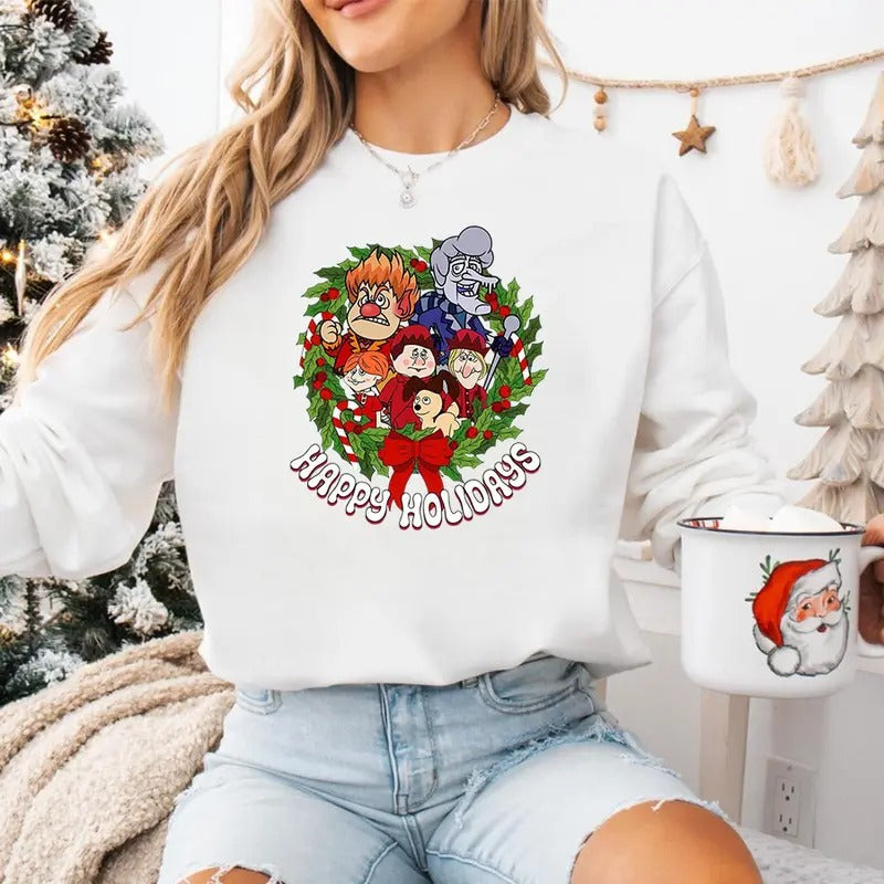 The Year Without A Santa Claus Sweatshirt, Snow Miser Heat Miser Shirt, Miser Brothers Christmas Hoodie, Family Matching,...