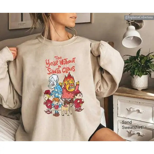 The Year Without Santa Claus Christmas Shirt, Miser Brothers Sweatshirt, Hoodie, Snow Heat Miser Tee, Heat And Snow...